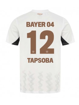 Billige Bayer Leverkusen Edmond Tapsoba #12 Bortedrakt 2024-25 Kortermet